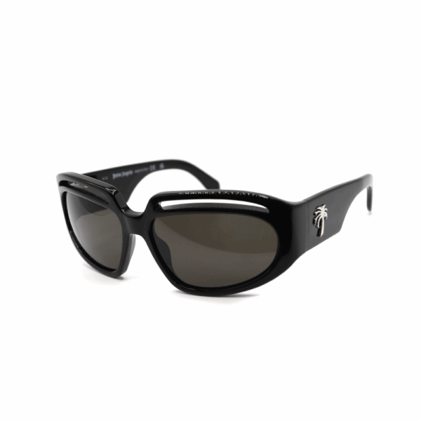 PALM ANGELS - HEIGHTS SUNGLASSES BLACK DARK GREY   BLACK DARK GREY