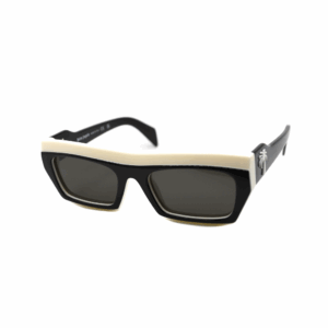 PALM ANGELS - EMPIRE SUNGLASSES WHITE DARK GREY   WHITE DARK GREY