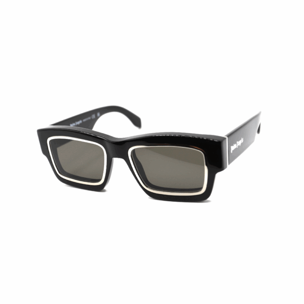 PALM ANGELS - RAYMOND SUNGLASSES BLACK DARK GREY   BLACK DARK GREY