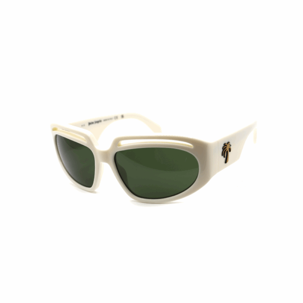 PALM ANGELS - HEIGHTS SUNGLASSES WHITE GREEN   WHITE GREEN